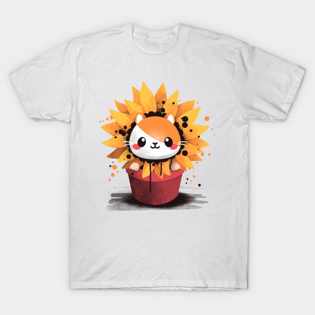 Sunflower hamster T-Shirt by NemiMakeit